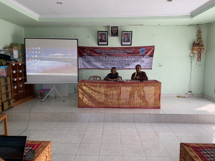 Pengesahan Perubahan APBDes Tahun Anggaran 2025