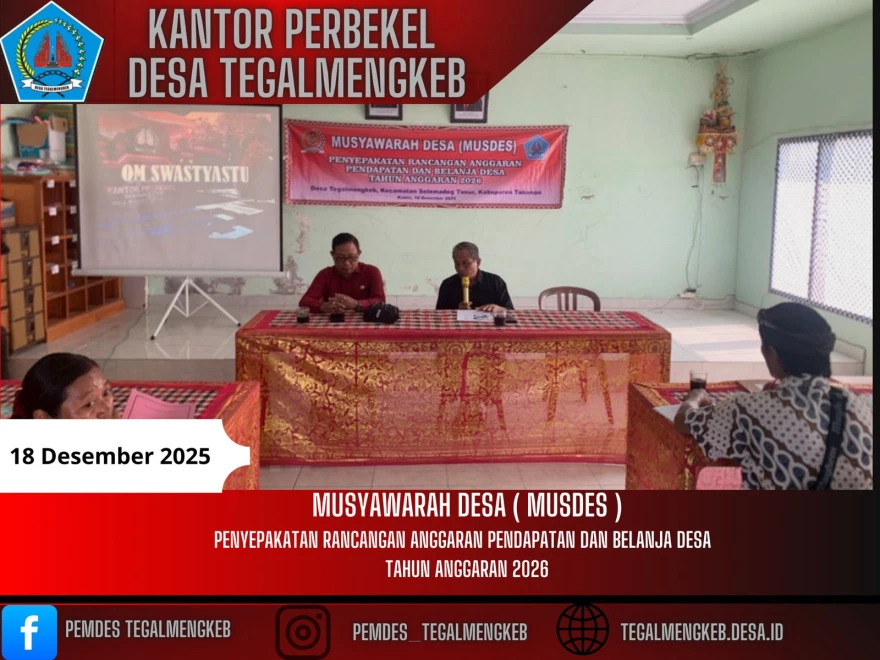 Musyawarah Desa ( MUSDES )